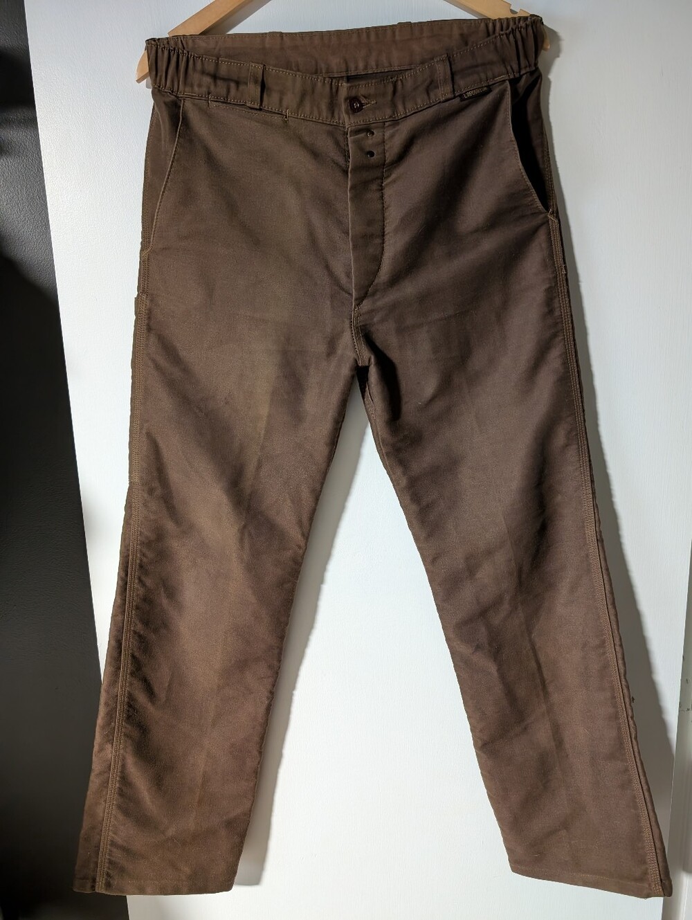 Lalebourer Mens Molskin Workwear Pants Franch Tag Size 40 33 X 29.5
